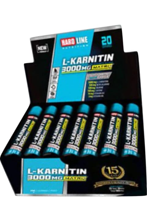 Hardline L-Karnitin Matrix 3000 Mg 20 آمپول - طعم لیمو