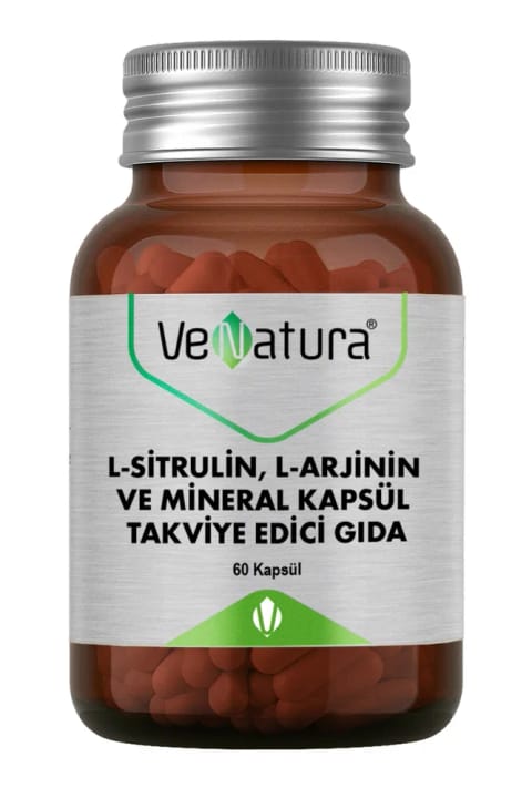 کپسول L-Citrulline، L-Arginine و مواد معدنی