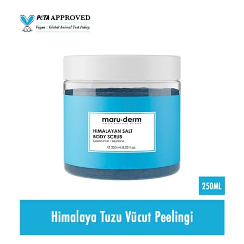 Maruderm اسکراب بدن نمک هیمالیا با Squalane و روغن نارگیل ۲۵۰ میلیلیتر