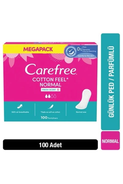 Carefree Cotton Feel نرمال روزانه معطر 100 عددی