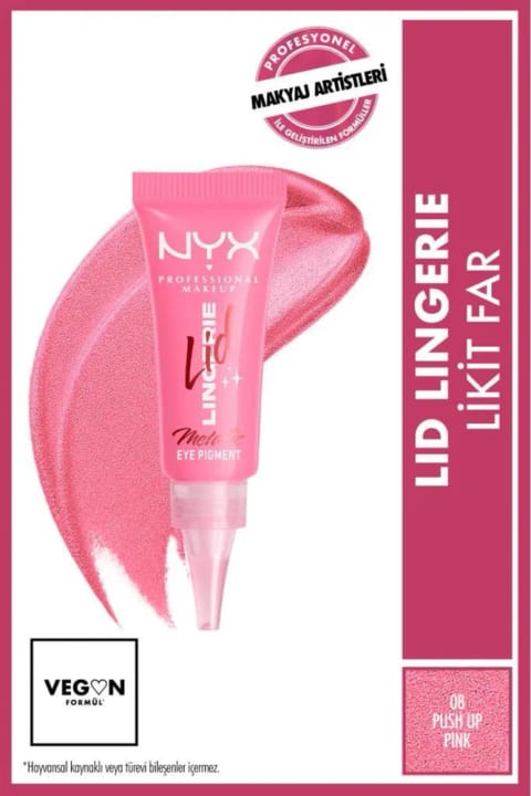 NYX Professional Makeup Lid Lingerie سایه مایع - 08 Push Up Pink