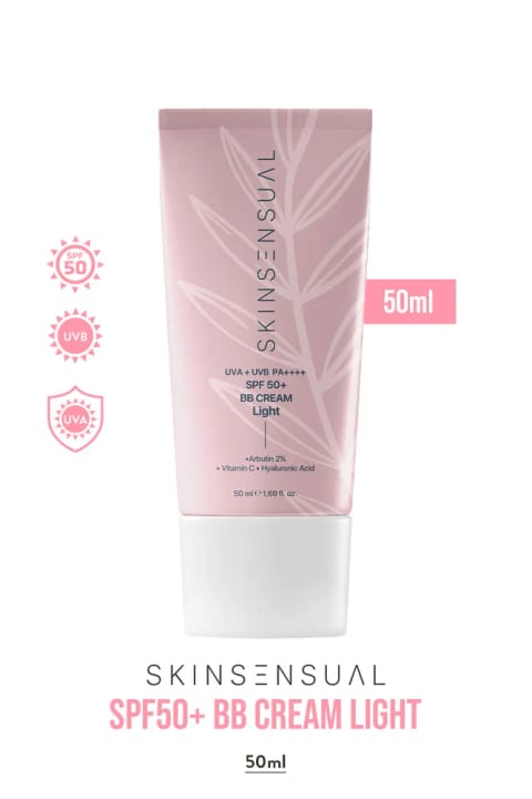 Skin Sensual SPF50+ PA++++ کرم بی‌بی پوشاننده لایت ۵۰ میلی‌لیتر