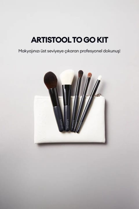 ست براش آرایشی حرفهای Missha با کیف قابل حمل (۵ عددی) Artistool To Go