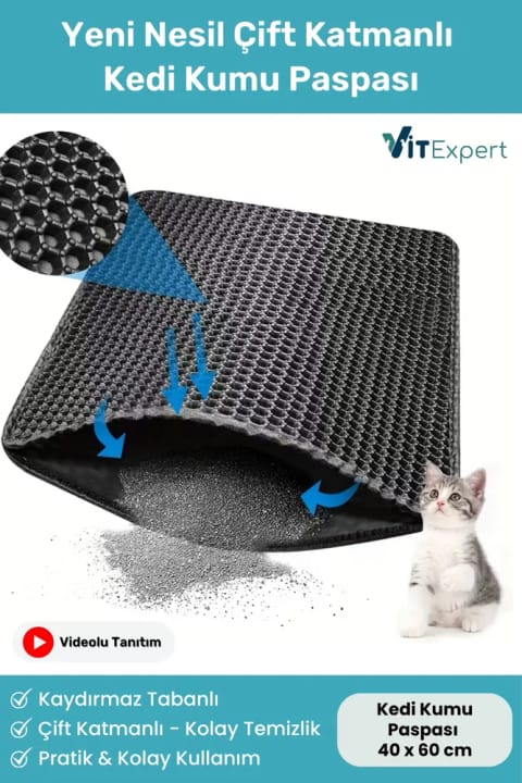 Vitexpert نسل جدید دولایه ۴۰×۶۰ سانتی‌متری جلوی توالت با الک و سوراخ‌دار راحتی...