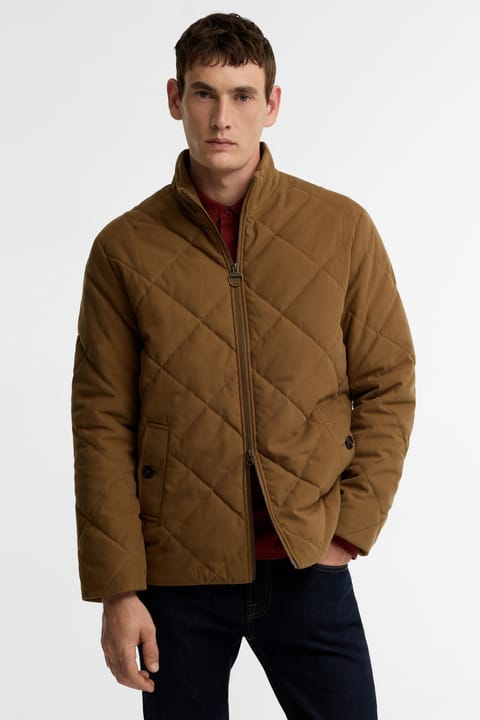 کاپشن کاپیتونه Barbour مدل Korden SN91 رنگ Dark Sandstone