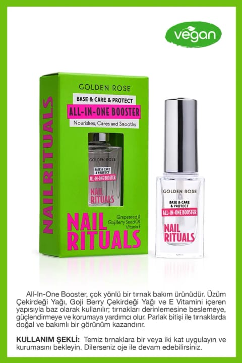 لاک تقویت‌کننده و مغذی ناخن Golden Rose Nail Rituals All-in-Booster