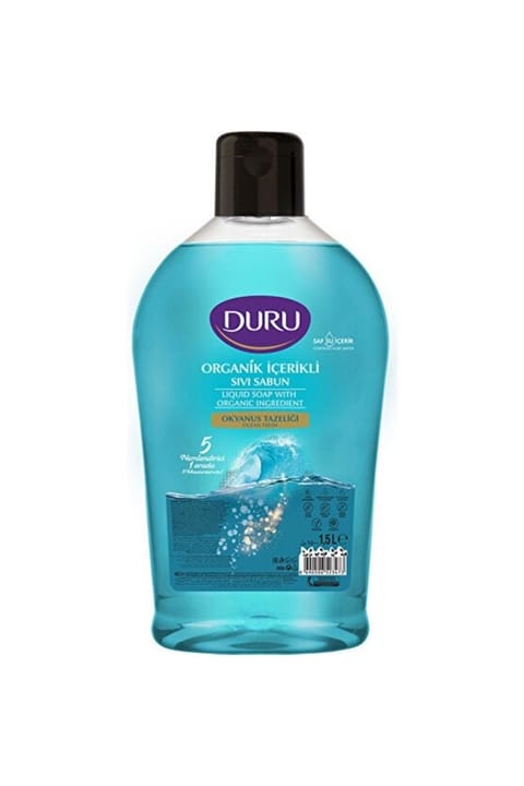 Duru مایع دستشویی ارگانیک با طراوت اقیانوس ۱.۵ لیتری
