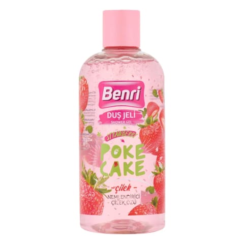 Benri ژل دوش توتفرنگی پوک کیک ۵۰۰ میلیلیتر