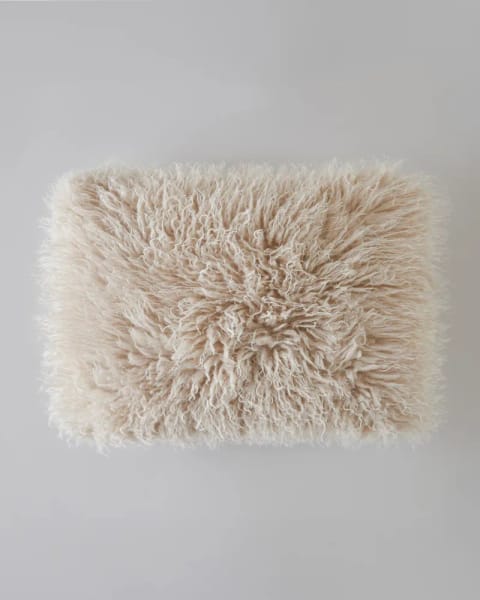روکش کوسن مودار Fluffy سایز ۳۵×۵۰ سانتی‌متر بژ
