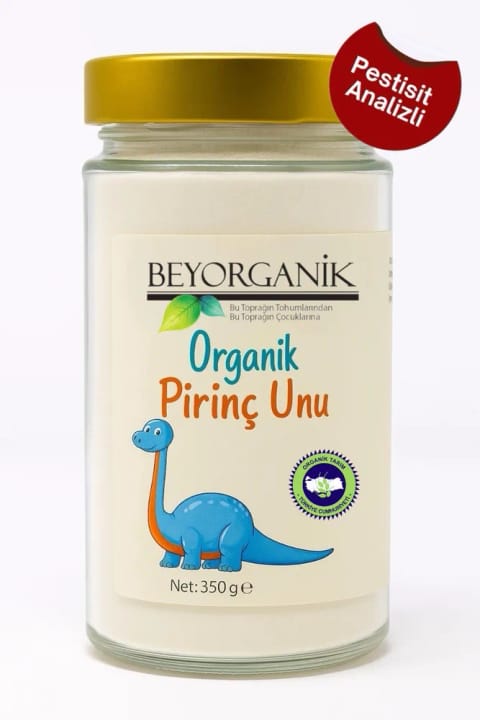 BEYORGANİK آرد برنج ارگانیک 350 گرم شیشهای