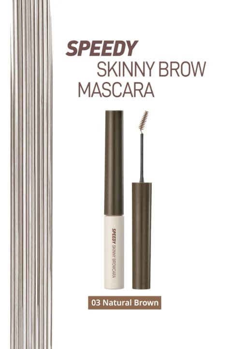 PERIPERA Speedy Skinny Brow Mascara رژ ابرو و تثبیتکننده — 03 Natural