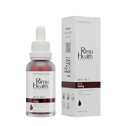 Rimu Health سرم لایهبردار شادابکننده و یکنواختکننده رنگ پوست ۳۰ میلیلیتر (AHA 10% + BHA 2%)