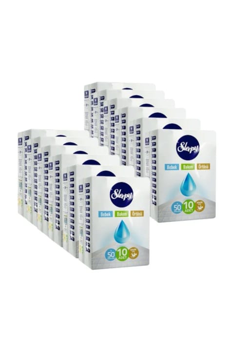 پوشک بچه Sleepy 60x90 سانتیمتر بسته ۱۰ عددی × ۱۲ بسته بستهبندی جدید
