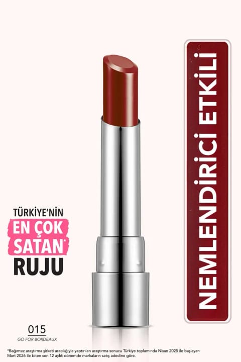 رژ لب مرطوبکننده و براق فلورمار - Sheer Up Lipstick - 015 Go For Bordeaux