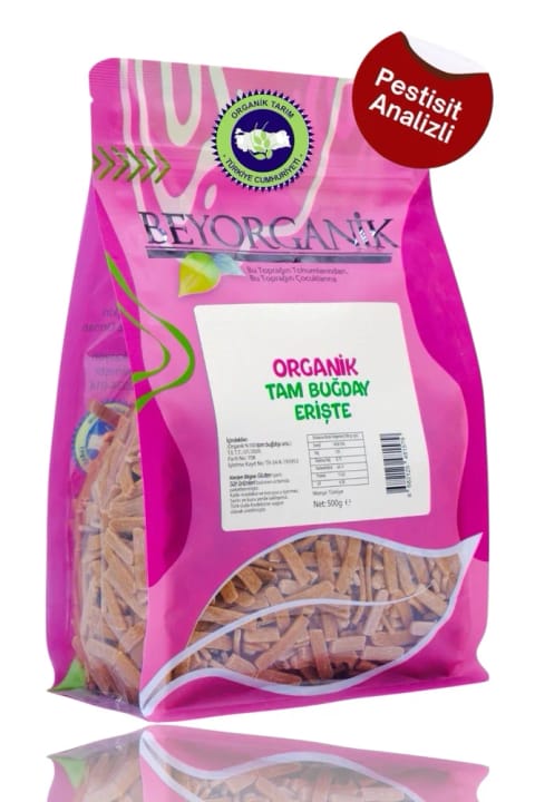 BEYORGANİK ارگانیک رشته کامل گندم 500 گرم (بدون آفتکش و آفلاتوکسین)