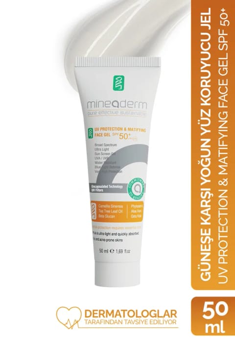 mineaderm ضدآکنه و ماتکننده کرم ضدآفتاب SPF 50+/UV Protection & Ma...