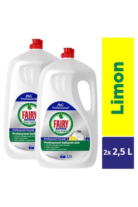 Fairy Professional مایع ظرفشویی دستی لیمو ۵ لیتر (۲×۲...)