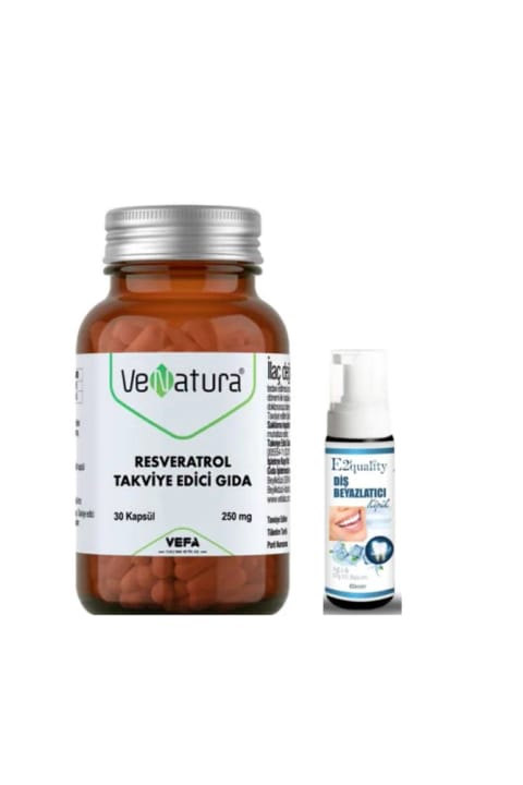 VeNatura Resveratrol مکمل غذایی 30 کپسول - فوم سفیدکننده دندان