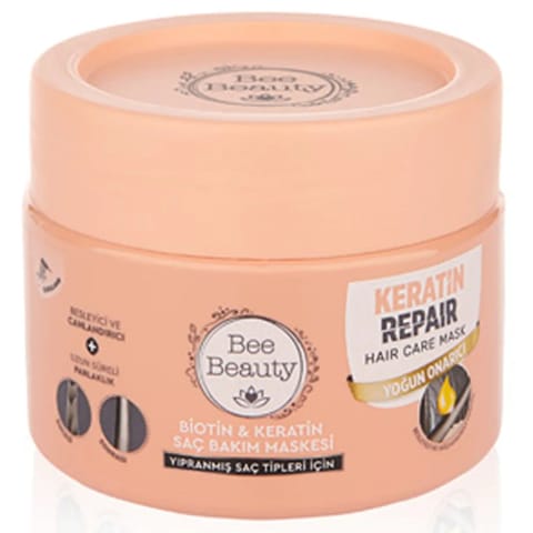 Bee Beauty Biotin & Keratin ماسک مو 300 میلیلیتر