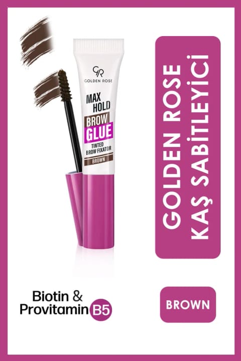 Golden Rose Max Hold Brow Glue - 104 Brown - چسب تثبیت ابرو