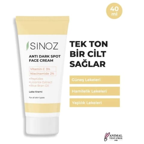 Sinoz کرم ضدلک ویتامین C 3% + نیاسینامید 2% 40 میلی‌لیتر