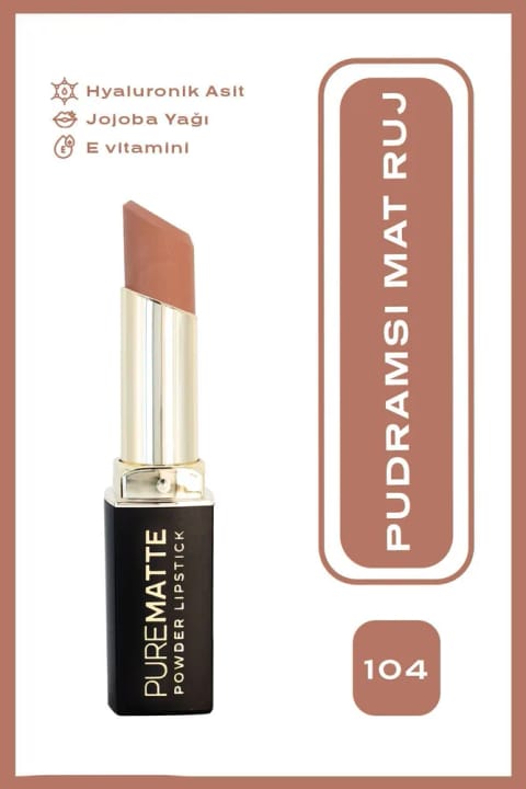 Golden Rose رژ لب پودری مات خالص شماره 104