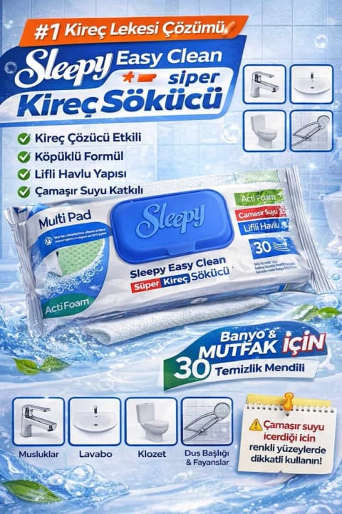 Sleepy Easy Clean کیرک چوزوجو دستمال مرطوب (۳۰ برگ)