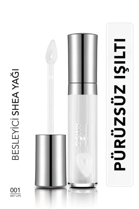 Flormar براقکننده لب مغذی (شفاف) - Dewy Lip Glaze - 001 Wet Lips