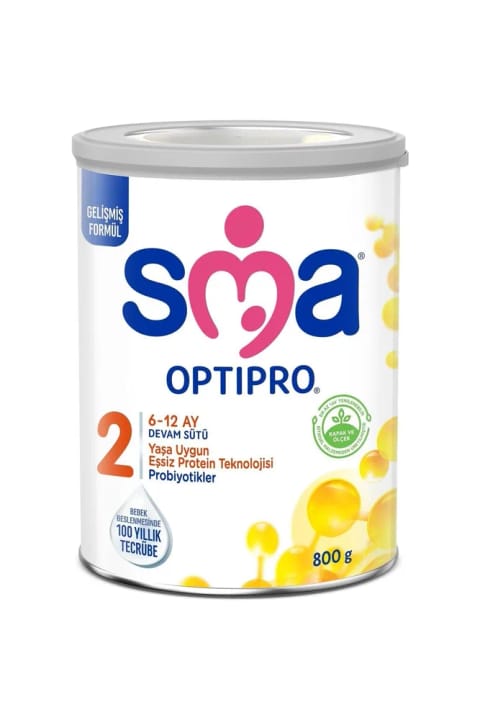 شیر خشک ادامه دوران نوزادی SMA Optipro پروبیوتیک ۲ - ۶ تا ۱۲ ماه - ۸۰۰ گرم