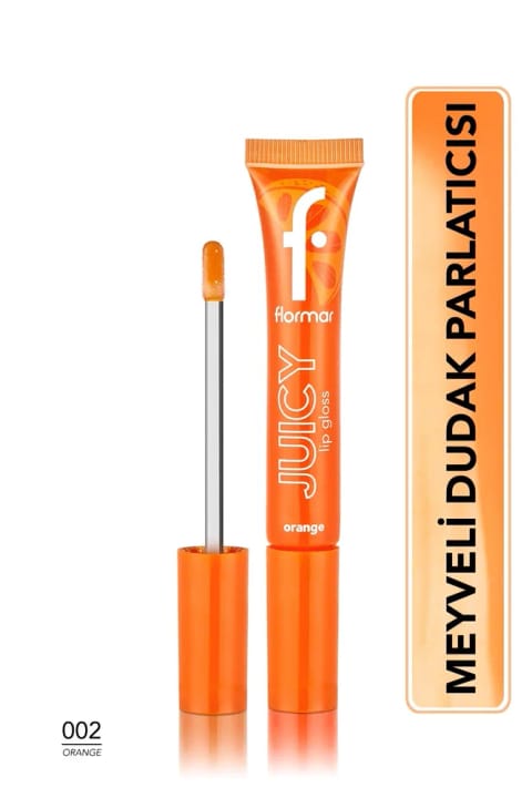براقکننده لب میوهای فلورمار (پرتقال) - Juicy Lip Gloss - 002 Or...