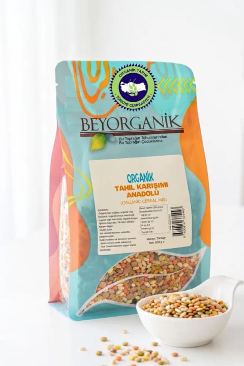 BEYORGANİK سوپ غلات ارگانیک آنادولو 500 گرمی (بدون آفتکش و آفلاتوکسین...)