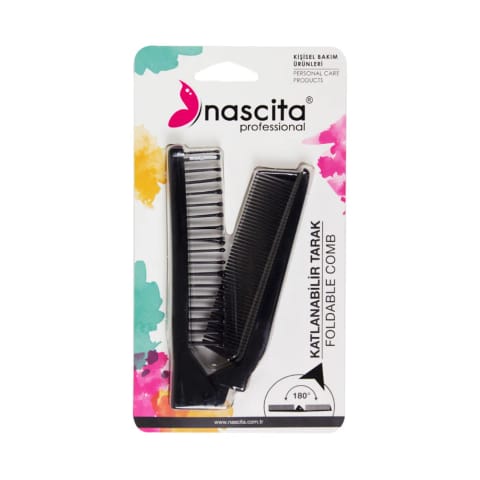 شونه تاشوی Nascita مشکی NASTRKXX0115BL