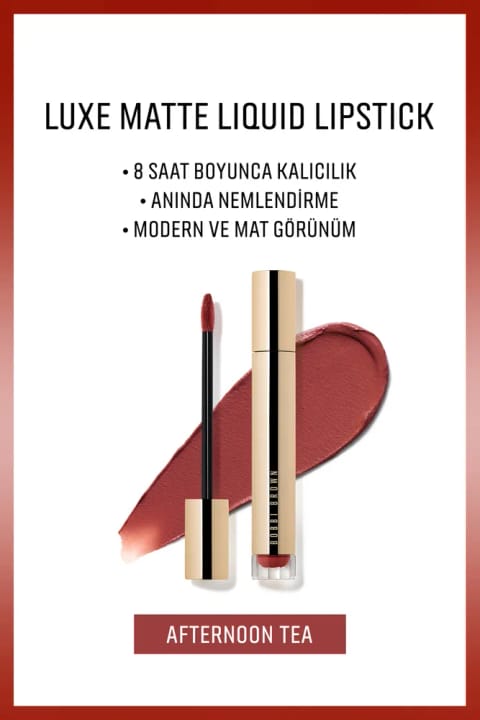 BOBBI BROWN Luxe Matte Liquid Lipstick - ماندگاری تا ۸ ساعت رژ لب مات مایع