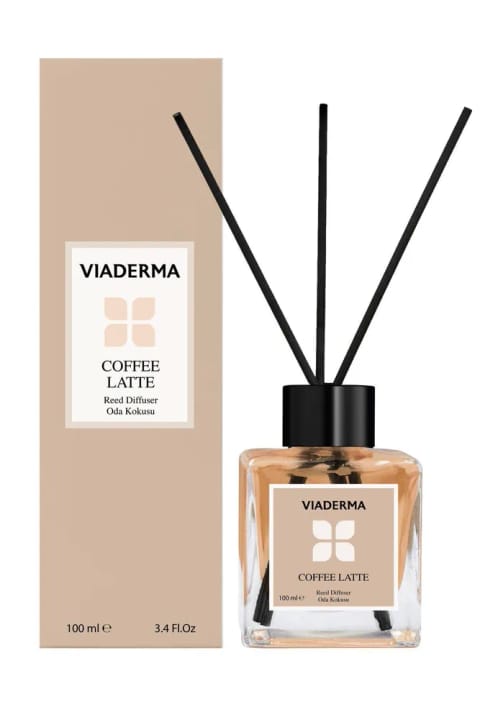 Viaderma معطرکننده محیط با عطر قهوه لاته با چوب بامبو 100 میلی‌لیتر - طبیعی، ...