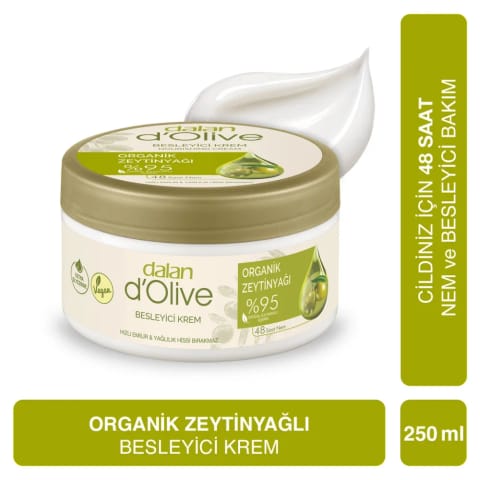 Dalan D'Olive ارگانیک کرم مغذی روغن زیتون ۲۵۰ میلی‌لیتر
