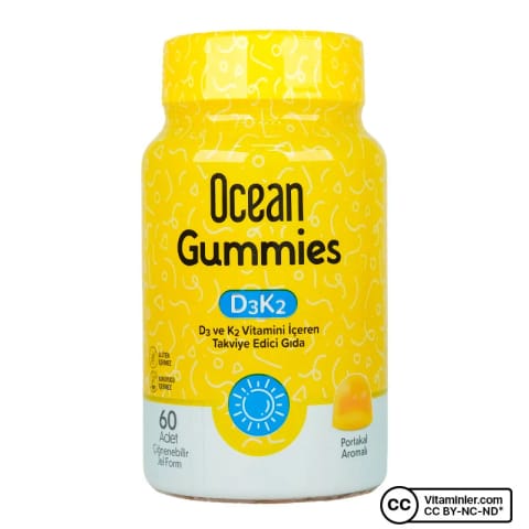 Ocean Gummies Vitamin D3 K2 60 عدد ژلهای chewable