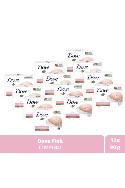 Dove Beauty Cream Bar Pink مرطوب‌کننده 90 گرم x12