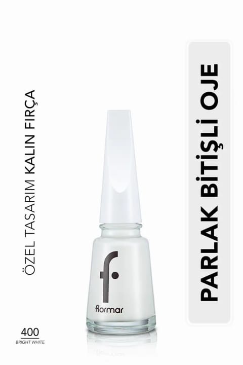 Flormar کلاسیک براق با پیگمنت بالا Oje -nail Enamel- 400 Brıght W...