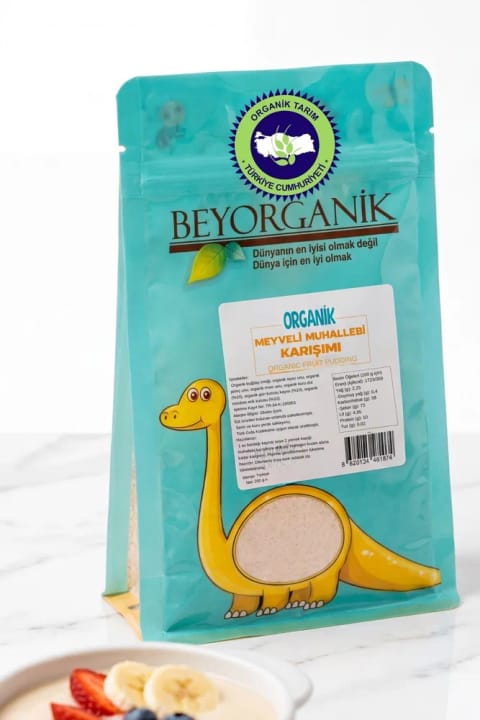 BEYORGANİK Organic Fruit Pudding Mix 200g (Three Fruits)