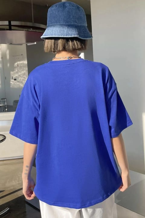 تی‌شرت طراحی چاپی یونیسکس Pattern Blue uyguntarz