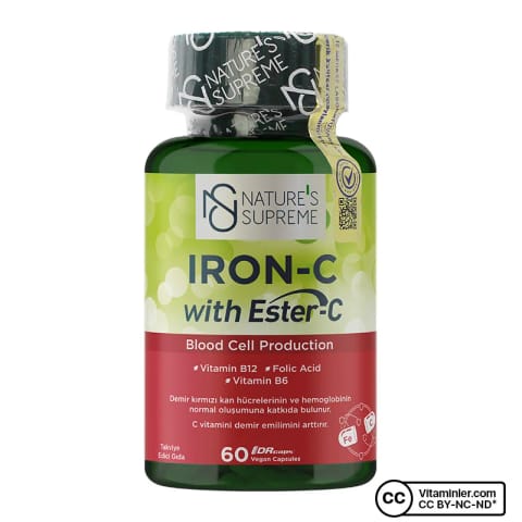 Nature's Supreme Iron-C Complex 60 کپسول
