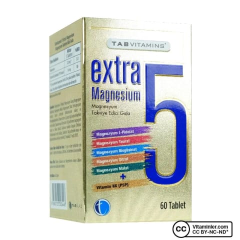 TabVitamins Extra 5 منیزیم 60 قرص