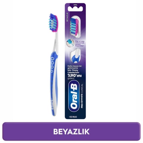 Oral-B Pro-3D White Clinical مسواک سفیدکننده (متوسط)