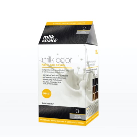 milk_shake Milk Color Eko رنگ موی دائم ست 3 شاهبلوطی تیره