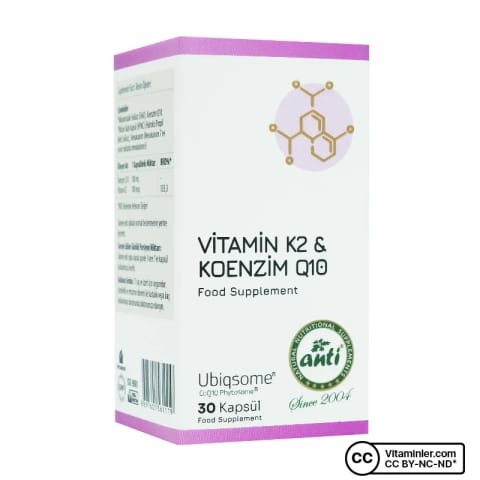 Anti Koenzim Q10 & Vitamin K2 30 کپسول
