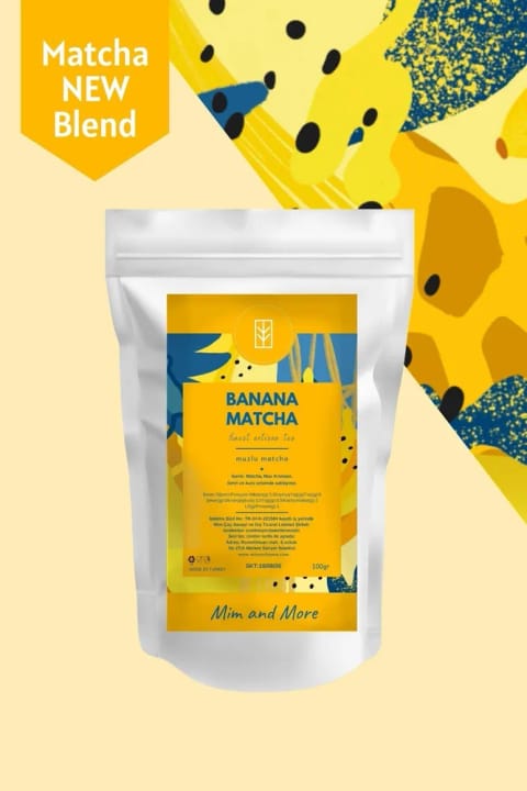 Mim and More Banana Matcha - ماچا با طعم موز، 100 گرم