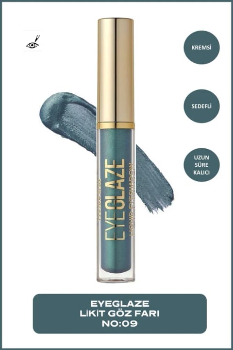 سایه چشم مایع Golden Rose Eye Glaze شماره 09 Peacock