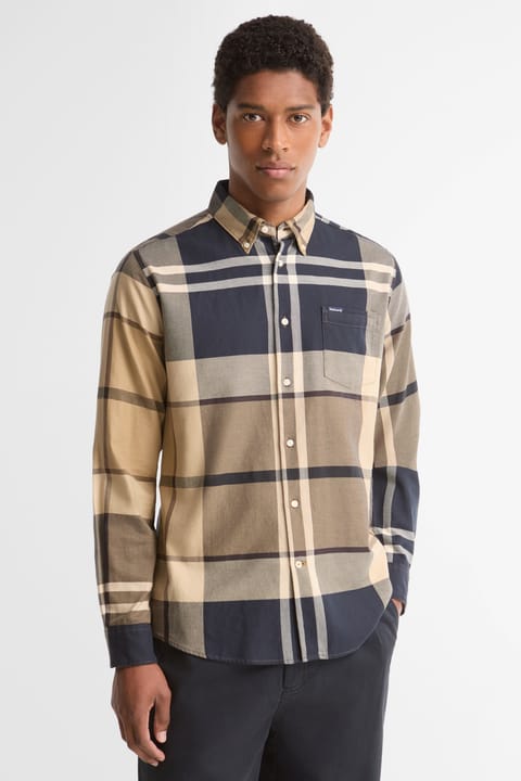 پیراهن باربور مدل Dunoon Tailored Tartan TN39 Birchwood Dress Tartan