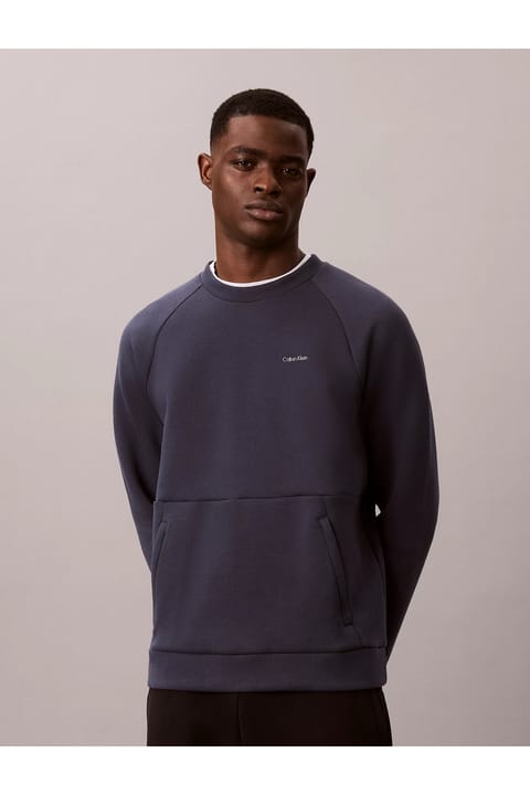 سویشرت مردانه Calvin Klein آبی لوگودار مناسب استفاده روزمره