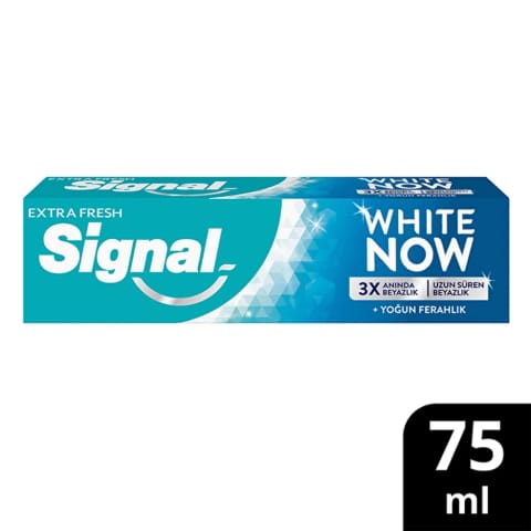 Signal White Now Extra Fresh خمیردندان سفیدکننده فوری ۷۵ میلیلیتر